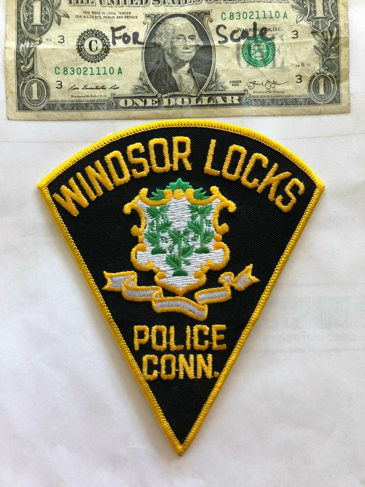 Windsor Locks Connecticut Police Patch Un-sewn great shape