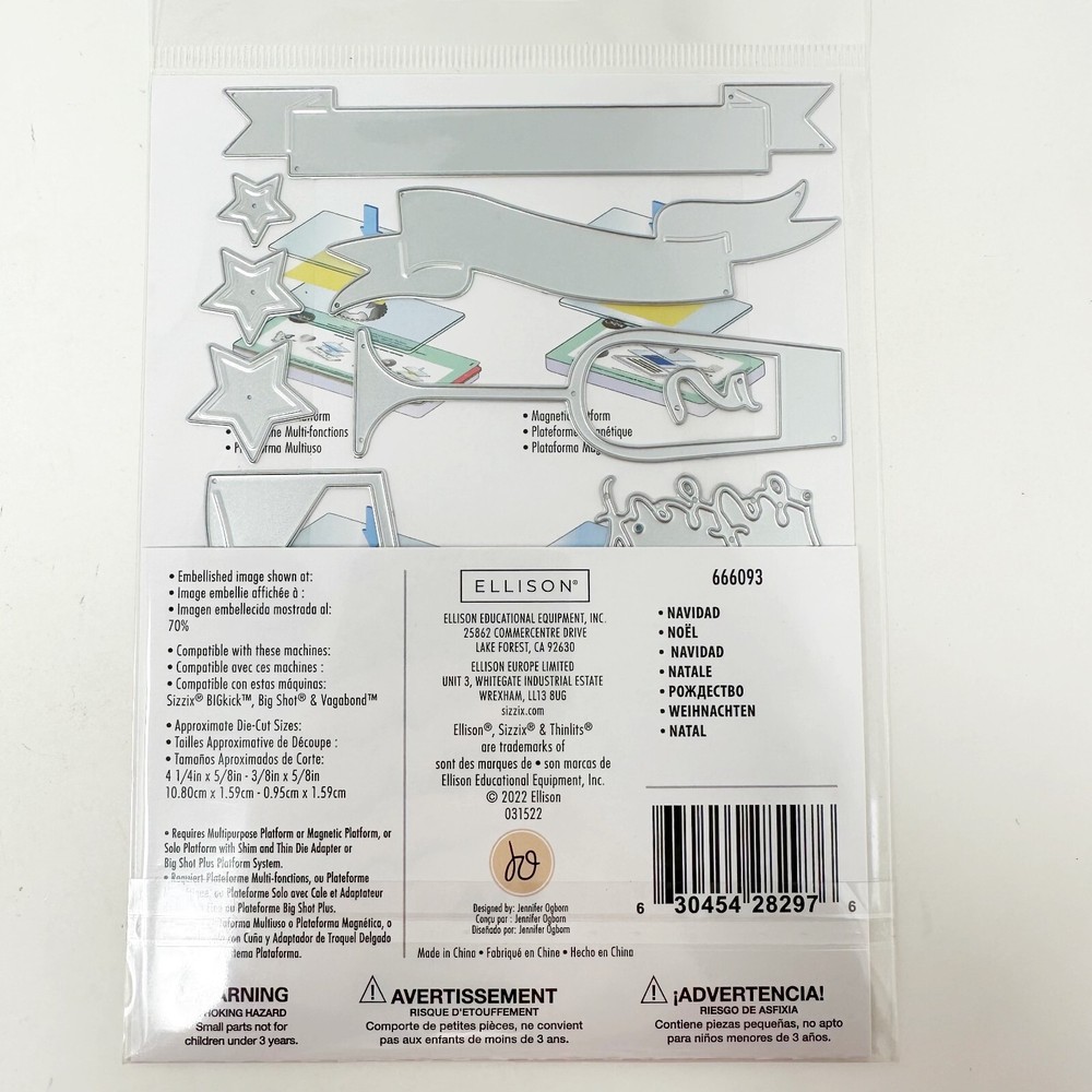 Sizzix Thinlits Christmas Holiday Cutting Dies Feliz Navidad Bundle NEW