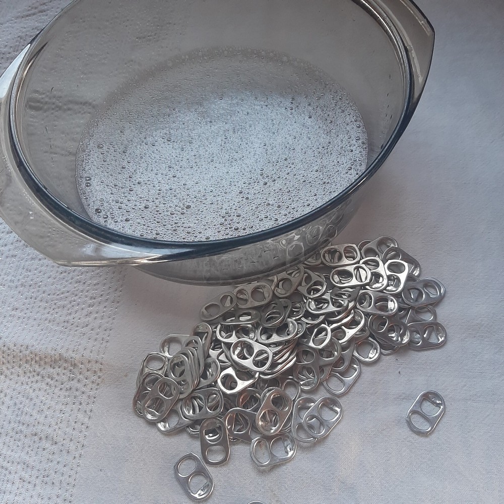 200 Aluminum Can Pull Tabs for Crafts (2-hole rounded) - Soda Tabs, Pop Tabs