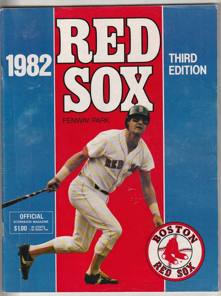 1982 Red Sox vs Mariners Third Edition Baseball Program---Yaz