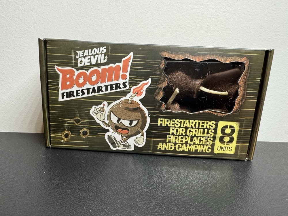 Jealous Devil Boom Firestarter For Grills Fireplaces And Camping 8-Units