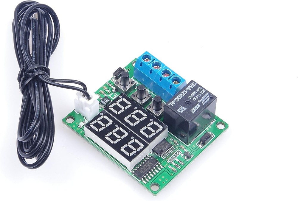 Versatile Digital Temperature Controller with Waterproof Sensor & LED Display
