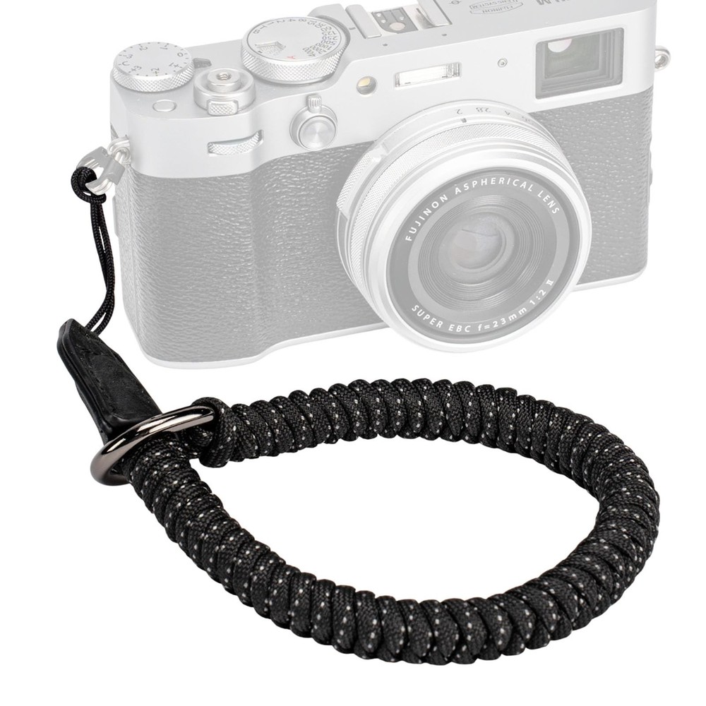 SMALLRIG Camera Wrist Strap, Universal Braided Hand Black, Black