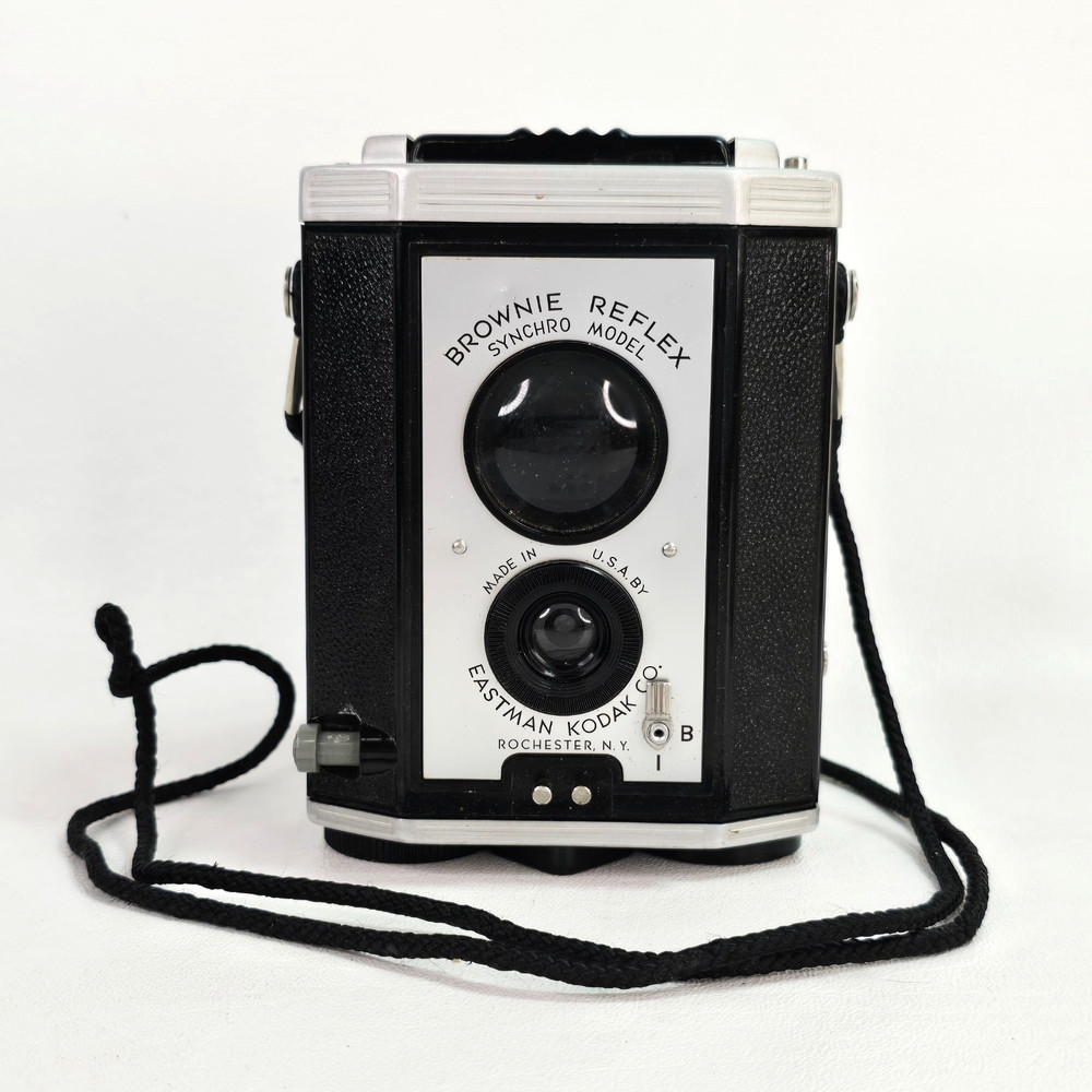 Kodak Brownie Reflex Synchro Model Camera In Original Box