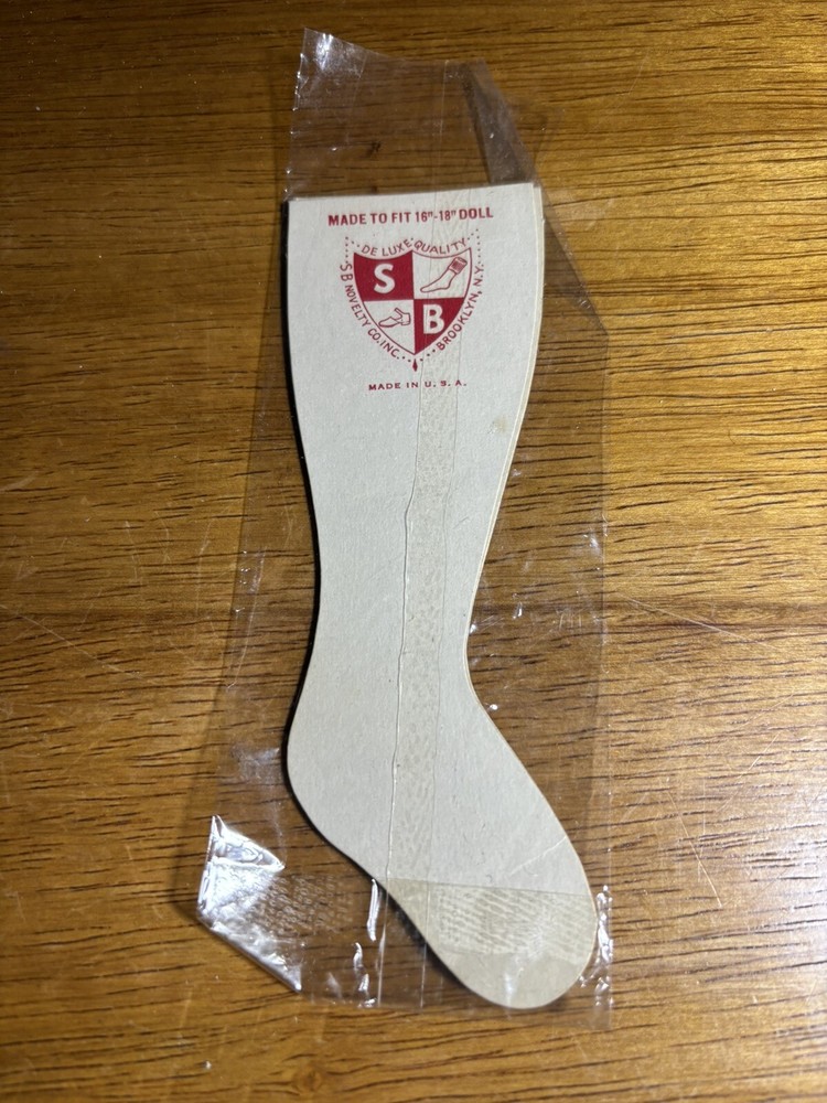 Vintage Sock Pattern S.B. Novelty Co. Made For 16-18” Dolls