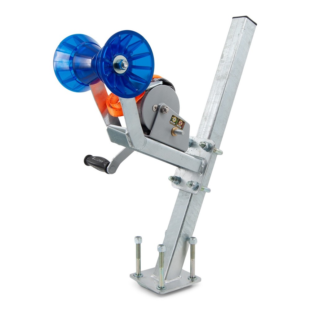 Knott Galvanized Full Boat Trailer Winch Post Assembly w/ Roller for 3x3 Tongue