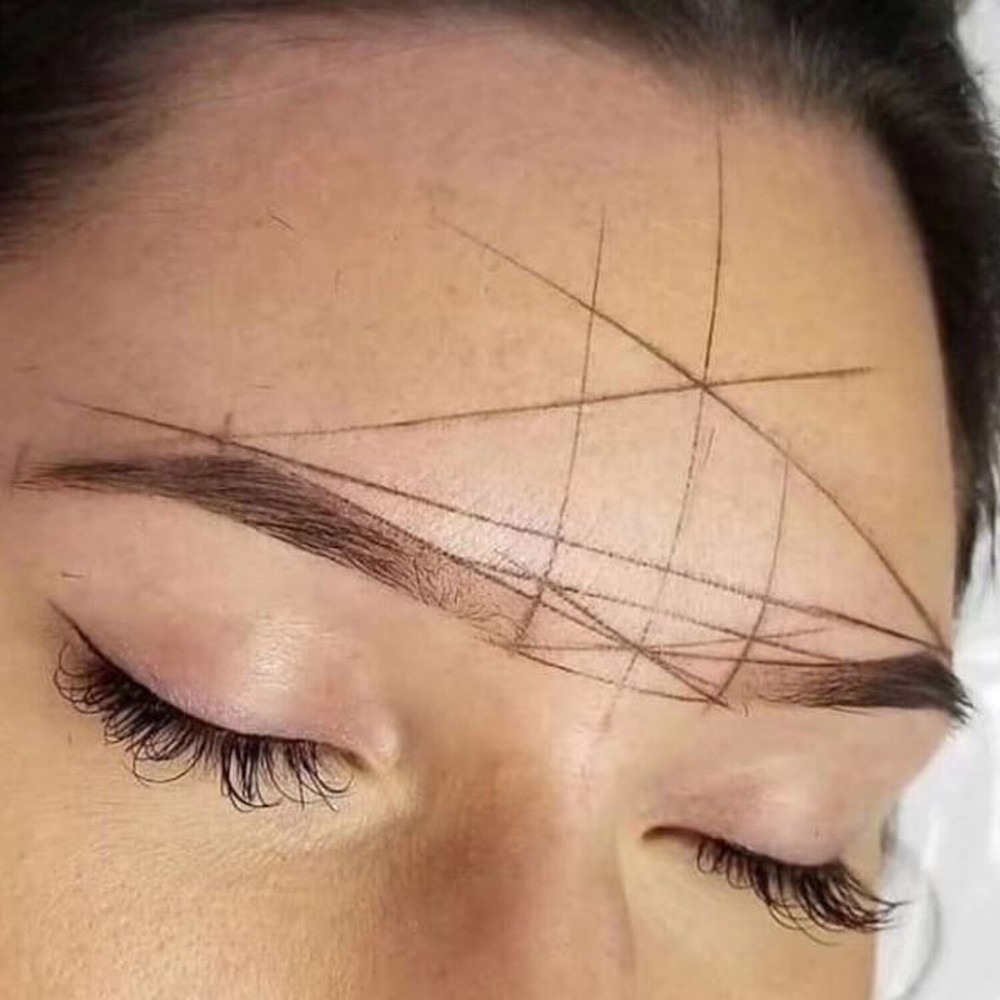 CHUSE Eyebrow Microblading Brows Mapping String Pre-inked Thread Brow Marker 20m