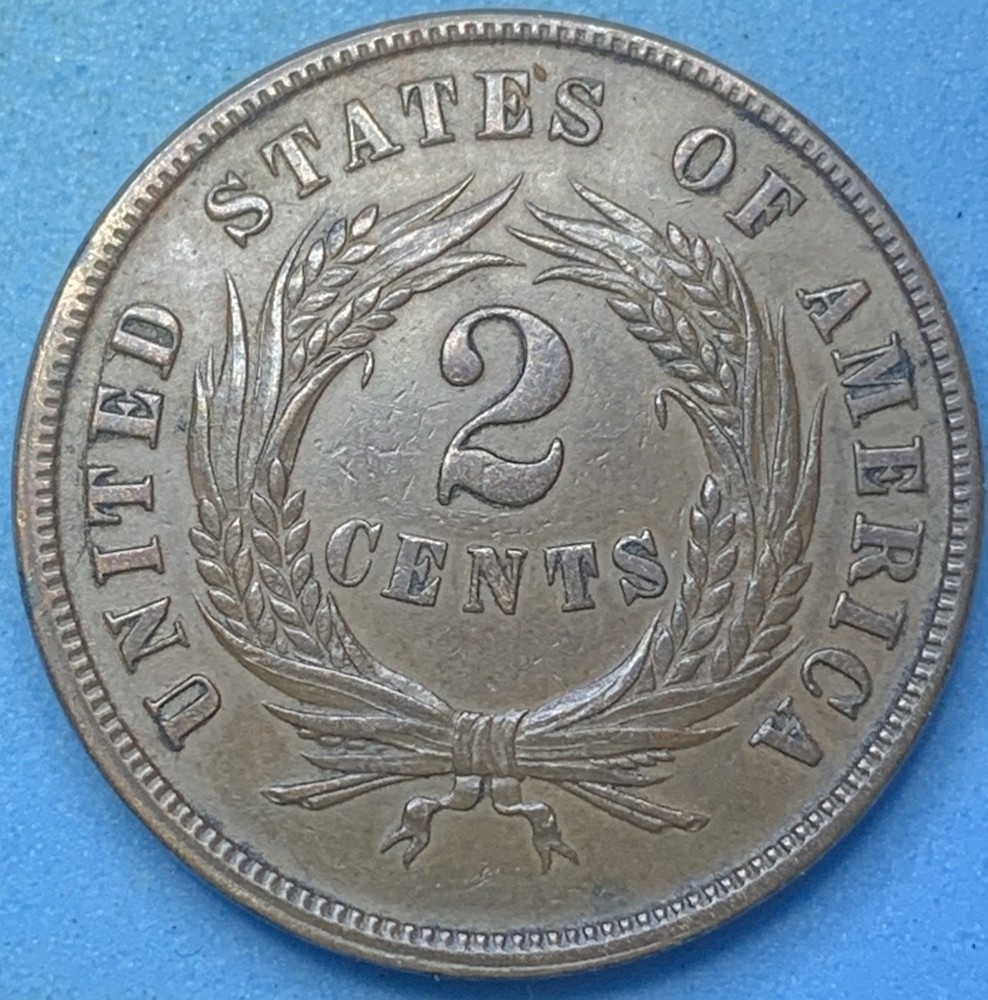 1868 Two Cent Piece – Sharp – High Grade Example ✨Beautiful Early U.S. Copper
