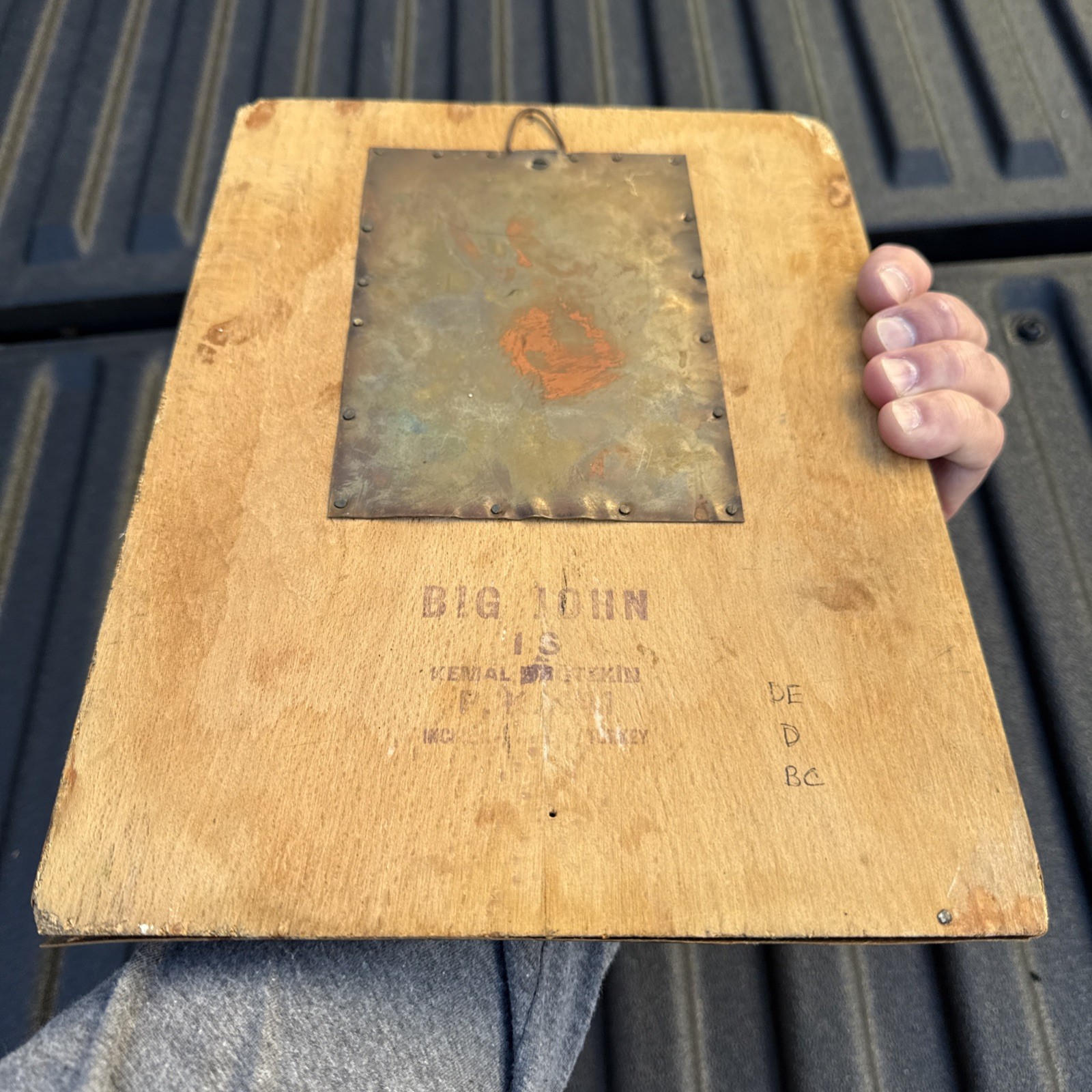 Vintage Brass Post Office Door Plaque-Col. Westover Incirlik AB Turkey