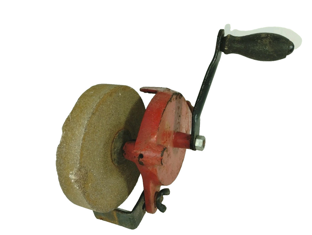Hand Crank 5" Bench Mounted Grinding/Sharpening Wheel/Stone, OR2-1