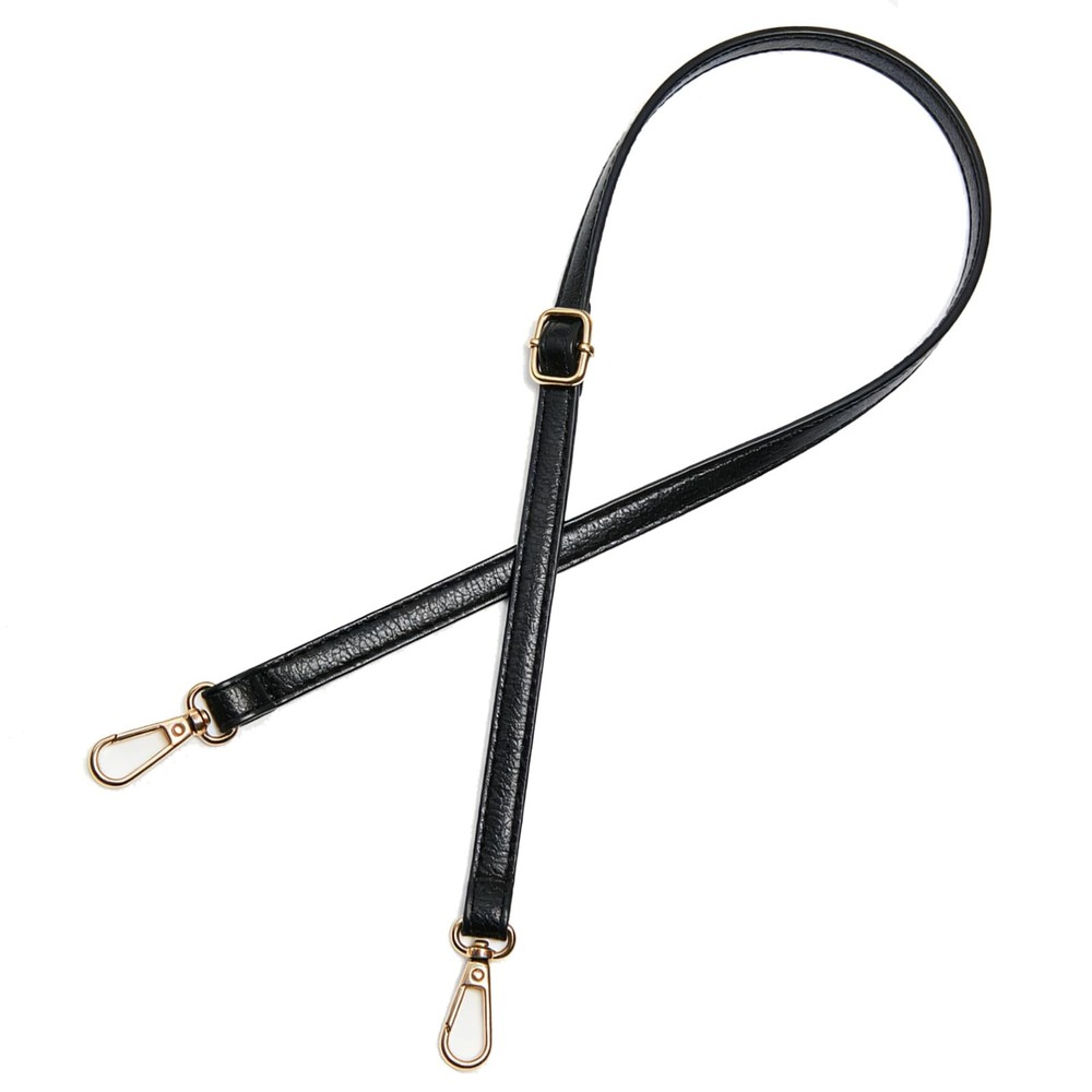 Leather Purse Strap Replacement Black Leather Crossbody Strap Adjustable