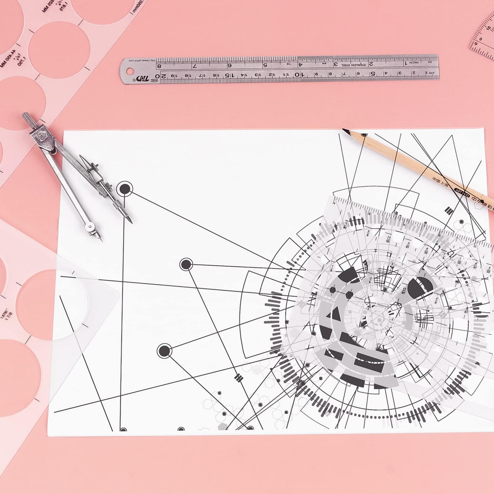 Circle Template Circle round Stencil Templates for Drafting for Office and Schoo
