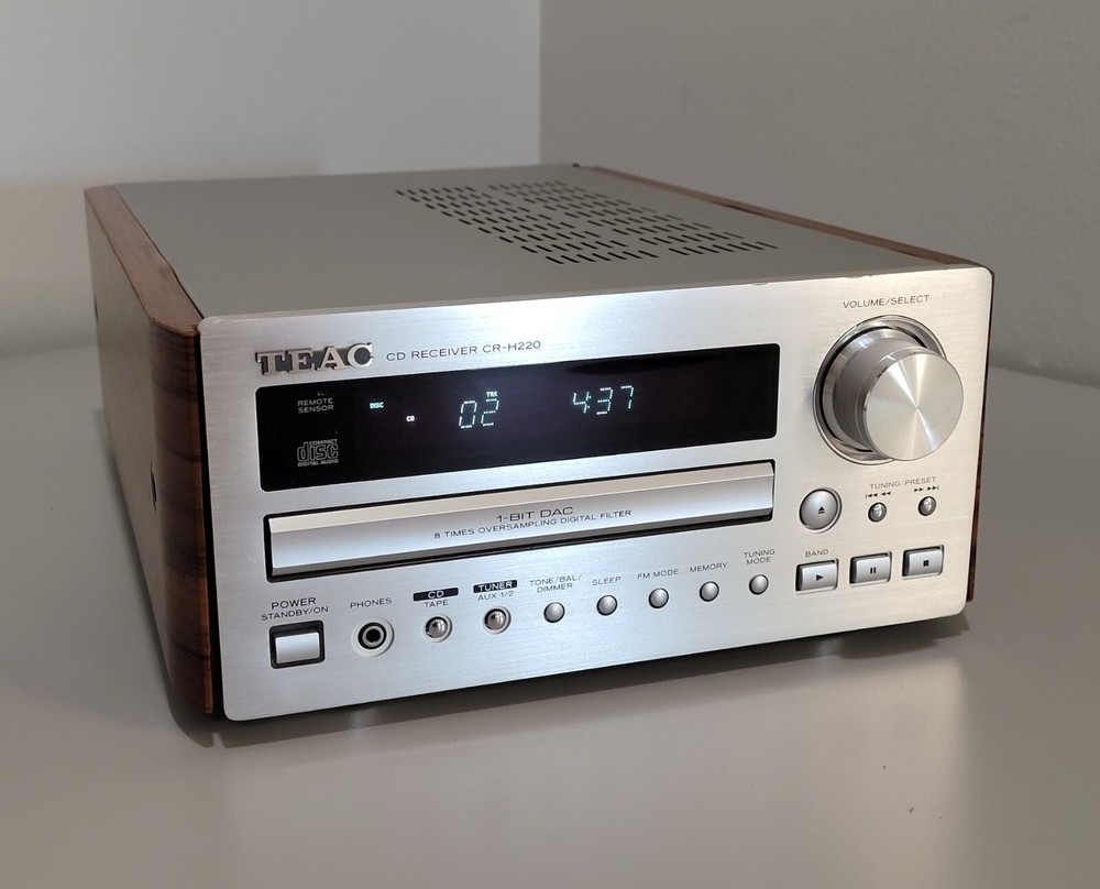 TEAC CD RECEIVER CR-H220 + Original Remote - ✅️ TESTED WORKING ✅️ / SEE DETAILS