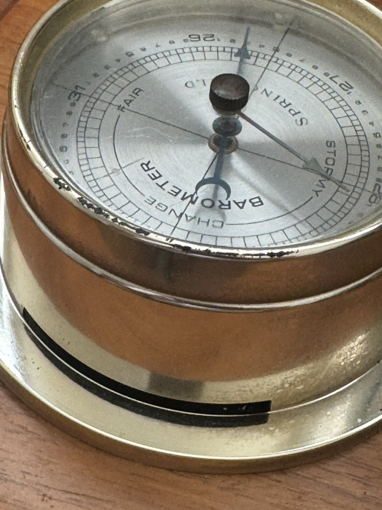 Vintage Wooden Barometer ,,Hackensak-NJ"