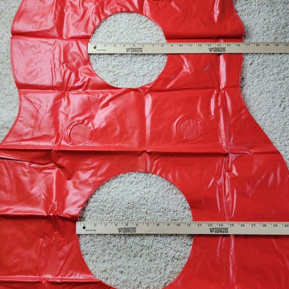 Inflatable Red Number 8 Pool Float With Drink Holders Large Two Person