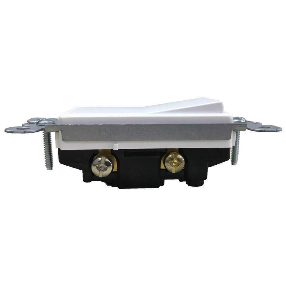 Wall Light Switch 15Amp 120/277 Volt Rocker Paddle Single Pole UL Listed 100Pack