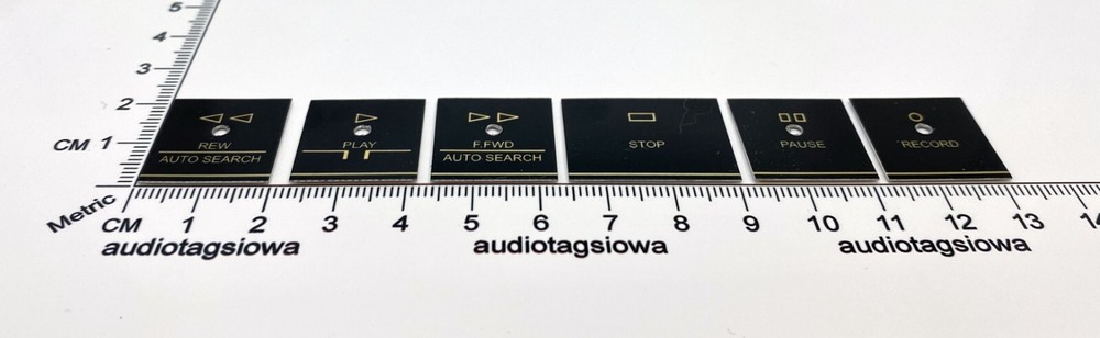 Harman Kardon Cassette Function Button Labels Custom Made Set CD391 CD491