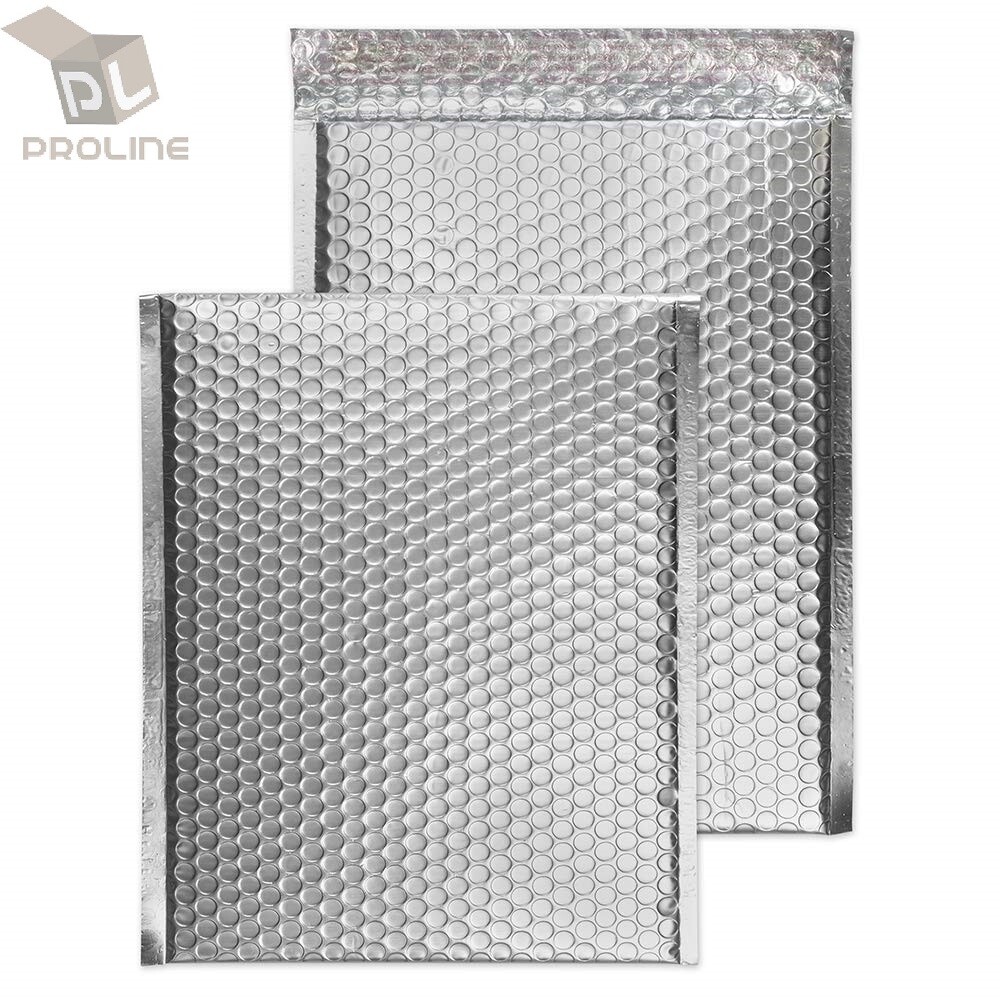 #2 Metallic Silver Poly Bubble Mailers Shipping Envelopes 8.5x12 (Inner 8.5x11)