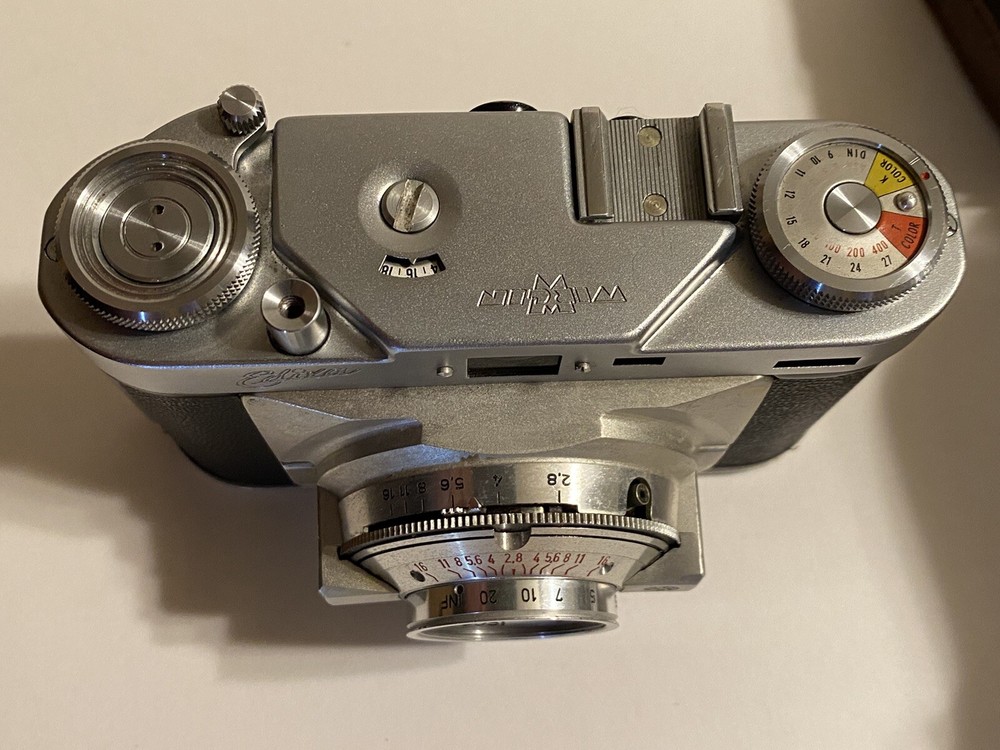 WIRGEN Edixa II (Model C) 35mm Rangefinder Camera & Leather Case, Germany 1957