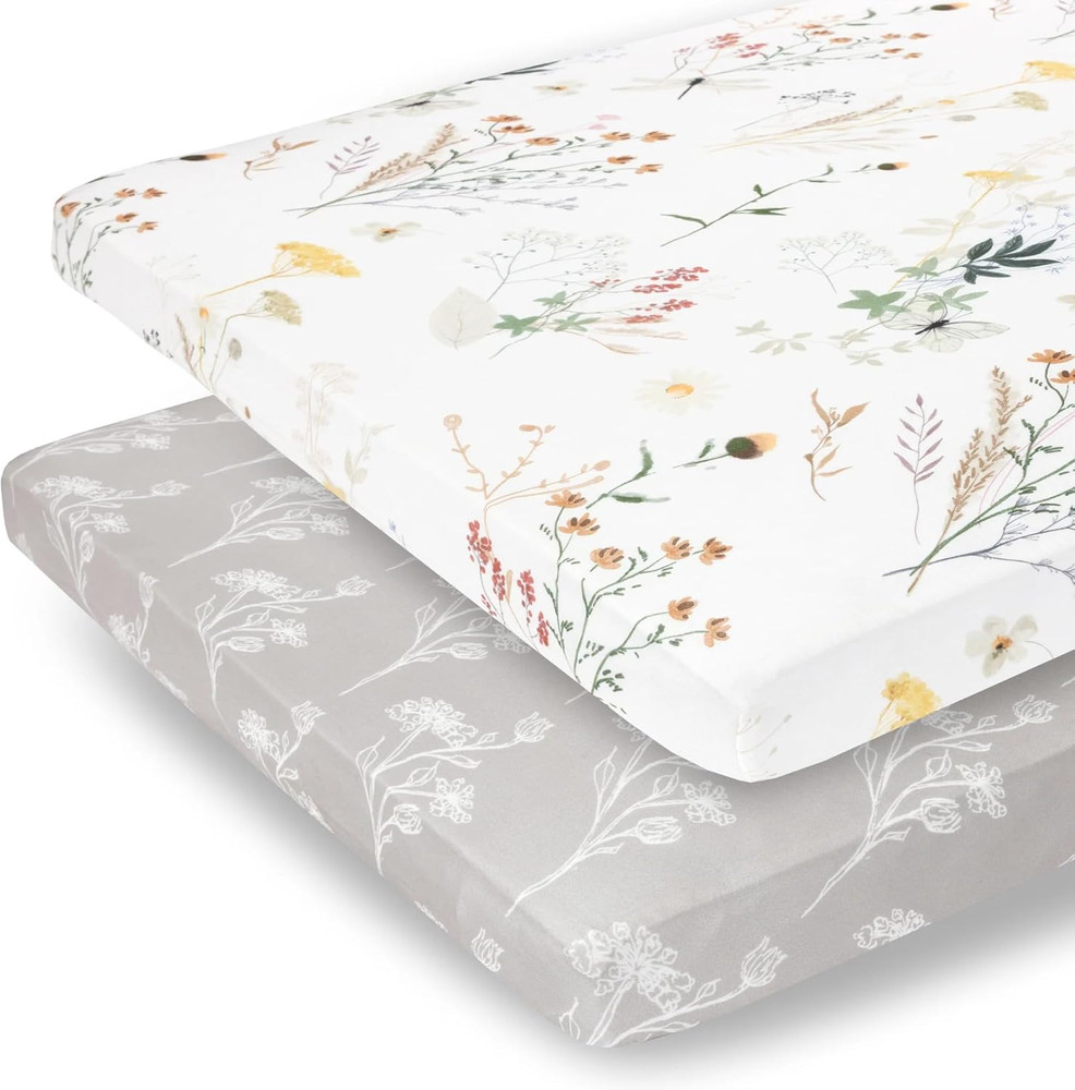 - 2 Pack Premium Pack N Play Sheets Fitted for Standard Pack and Plays and Mini