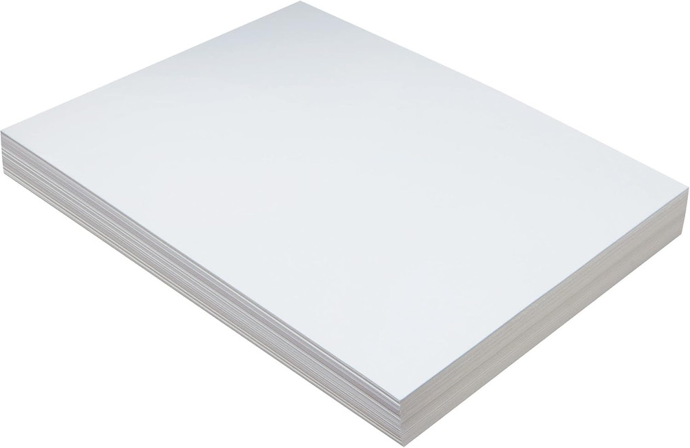 PAC5214 Tagboard, Heavyweight, 12" X 18", White, 100 Sheets