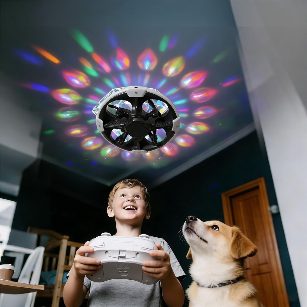 Interactive Mini Drone for Kids - Safe Remote Control with 14 Min Flight Time