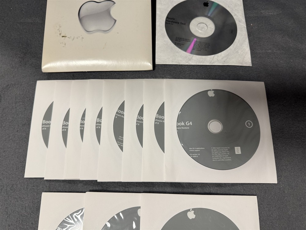 APPLE iBOOK G4 INSTALL 3 DISC / SOFTWARE RESTORE 8 DISC / HARDWARE TEST 603-4793