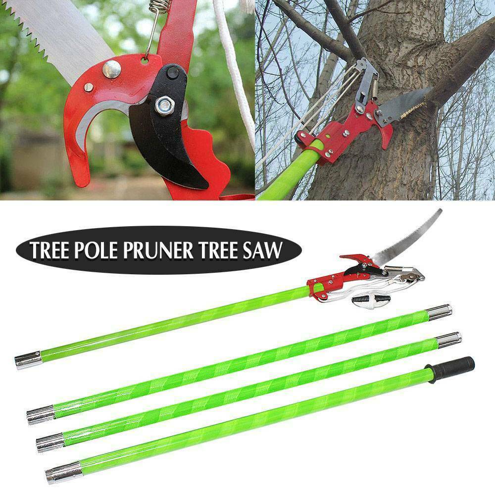 26/13 Foot Extendable Pole Saw Tree Pruner Trimming Package Set Extension Pole