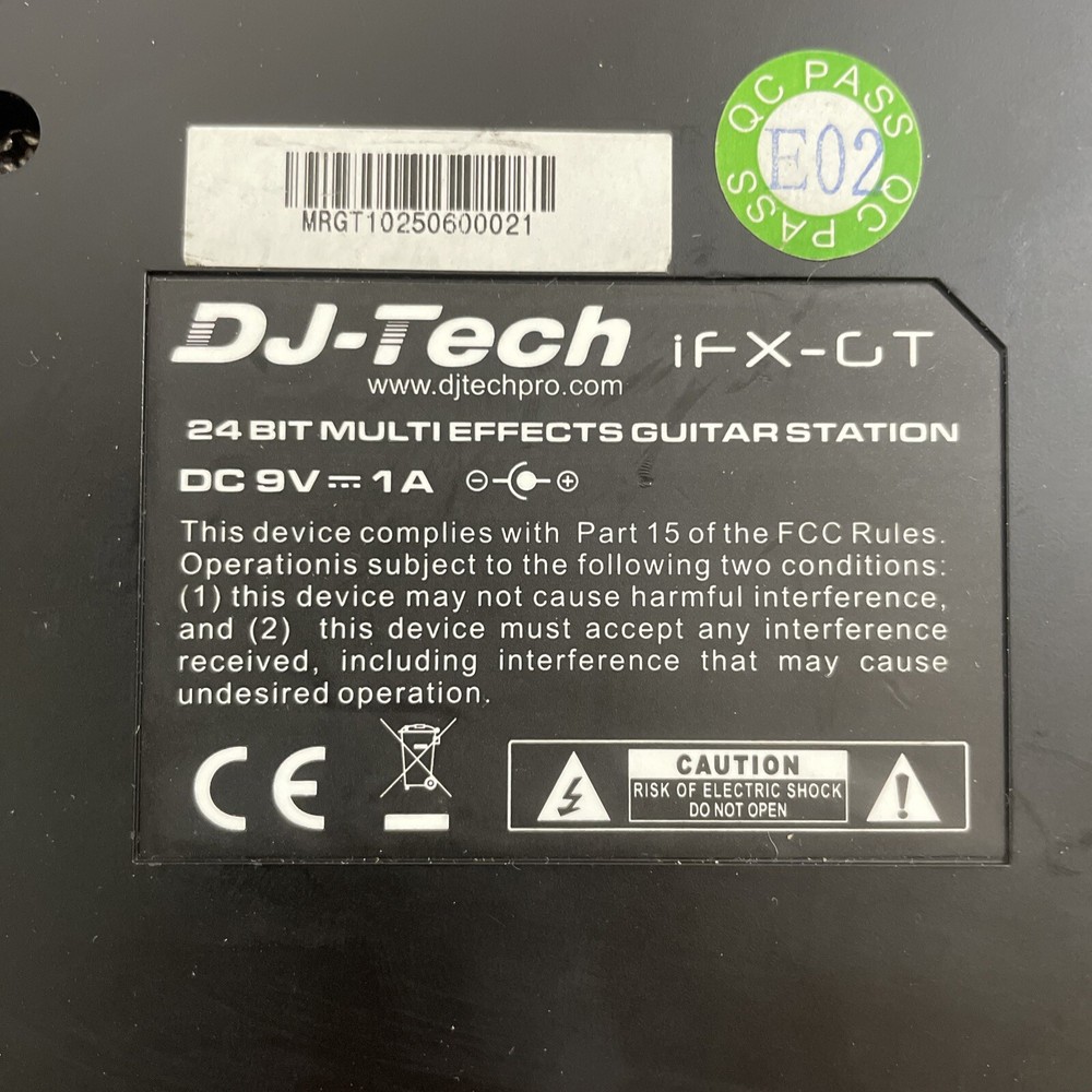 DJ-Tech iFX-GT 24 Bit Multi Effects Guitar Station