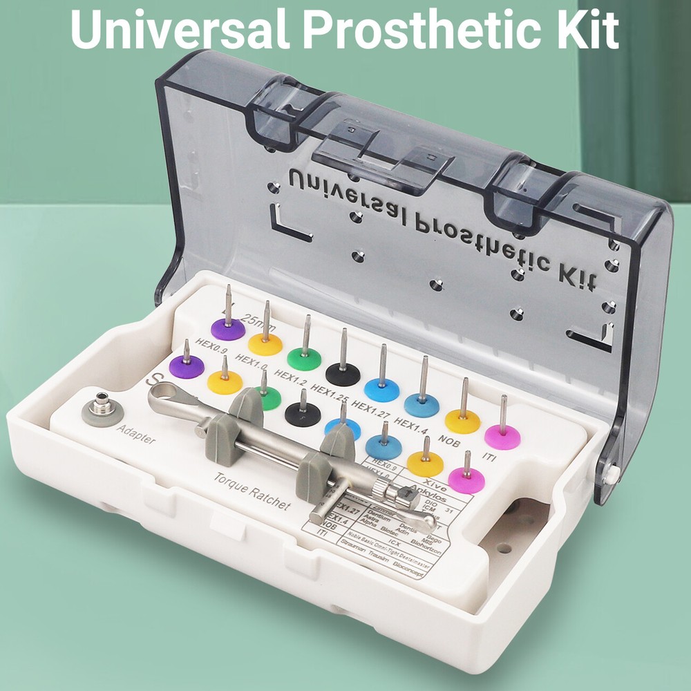 Dental Universal Instrument Prosthetic Restoration Pin Driver Tool Kit