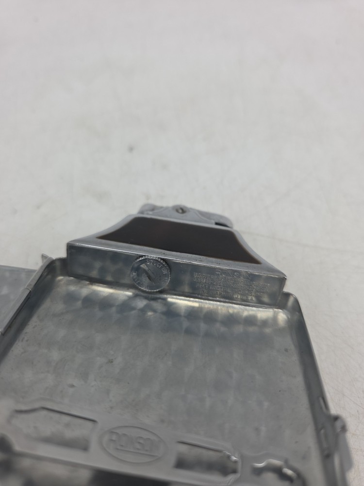 Ronson Art Deco Mastercase Cigarette Lighter Case Combo Chrome Tortoise Shell