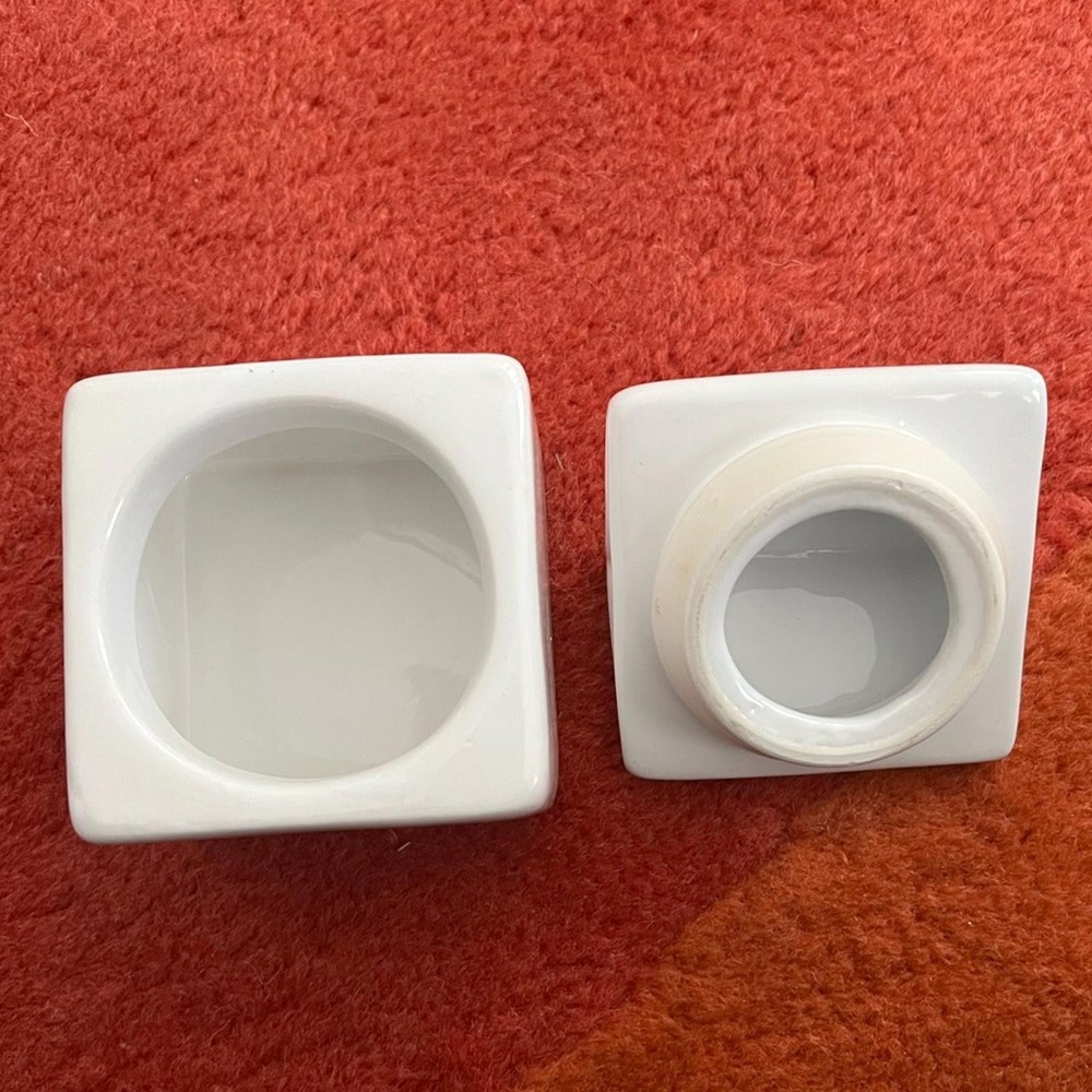 Crate&Barrel White Sugar Container