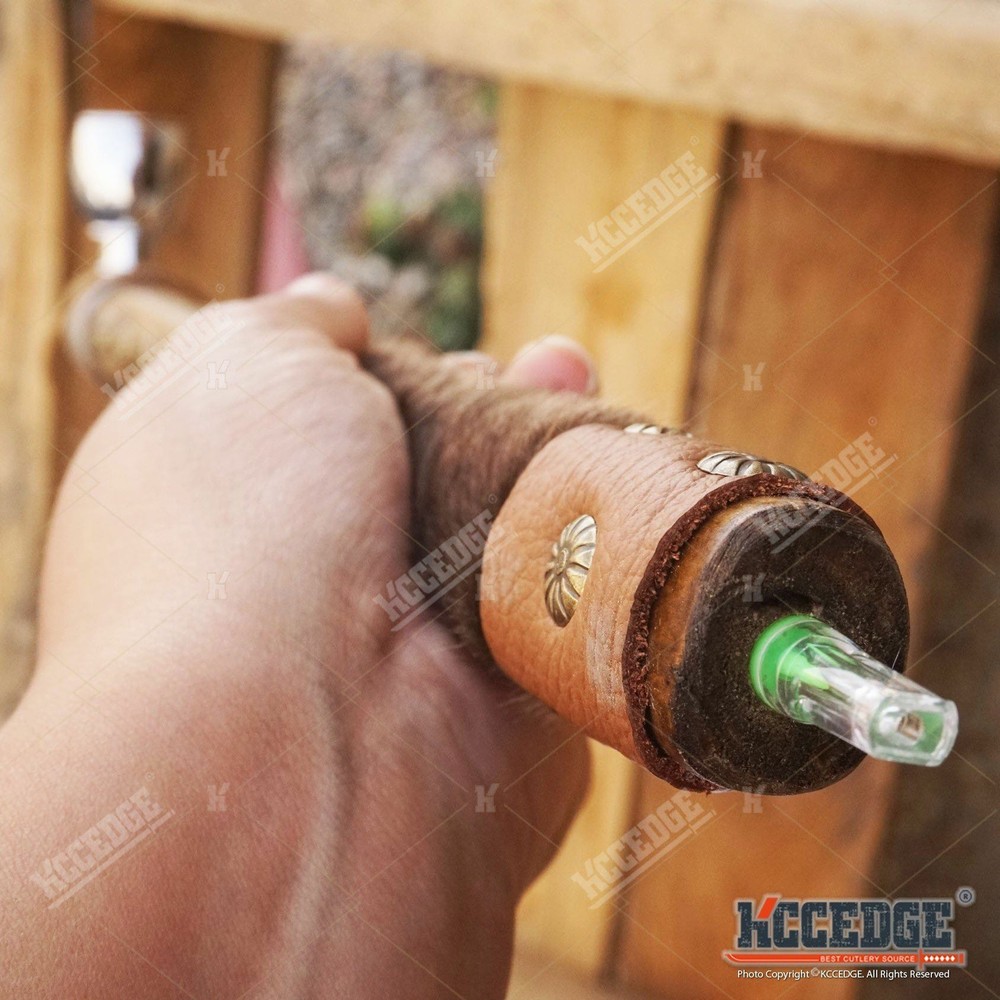 19" NATIVE AMERICAN TOMAHAWK Replica Axe PEACE PIPE with Functional Pipe