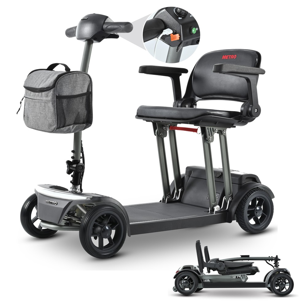 4 Wheel Mobility Power Scooter Electric Mobility Elderly Scooter - Foldable