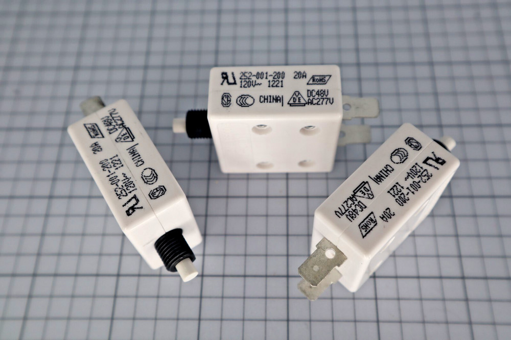 *Single* Mechanical Products - Part #252-001-200 20A 120V Circuit Breakers
