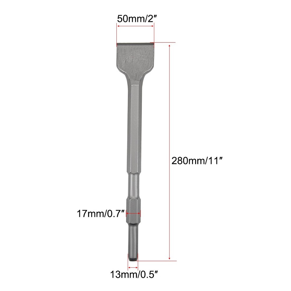 50mm Dia. Scraping Chisel Masonry Drill Bit Hex Shank Edging Chipping Tool