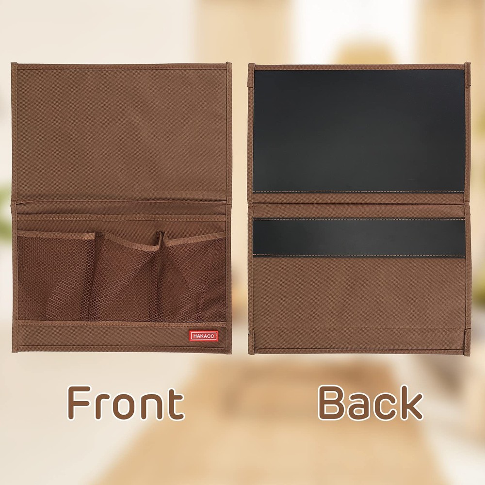Bedside Storage Organizer, Remote Control Holder, Bed Pockets Bedside Caddy S...
