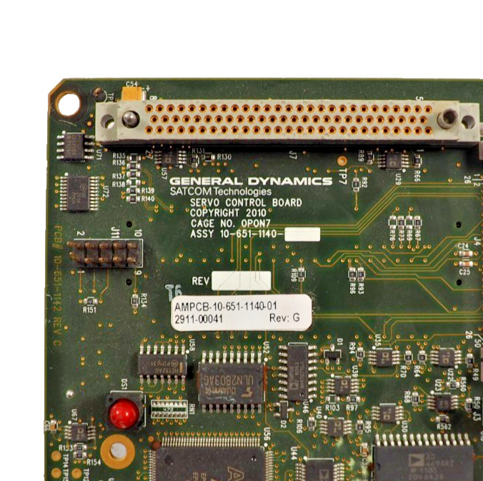 GENERAL DYNAMICS SATCOM 10-651-1140-01 OPON7 Servo Control Board w/1GB Flash