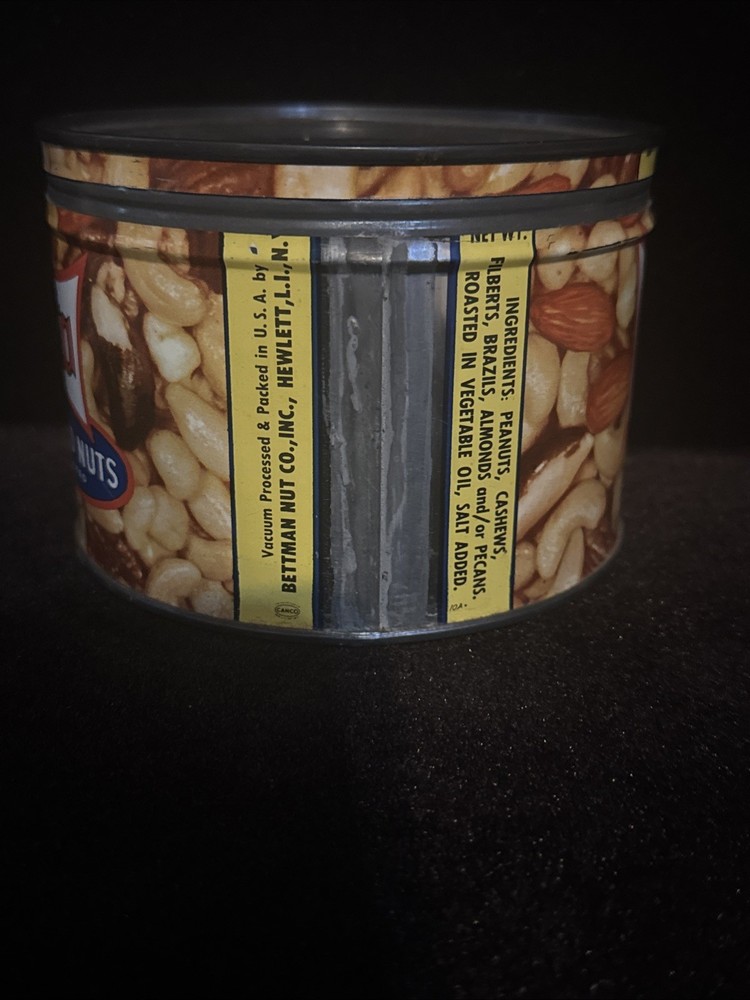 Vintage Betta Salted Mixed Nuts Tin