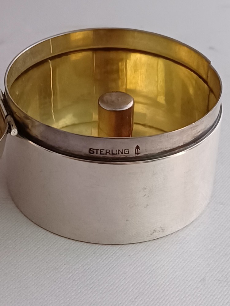Large Sterling Stamp Box- Mono'd