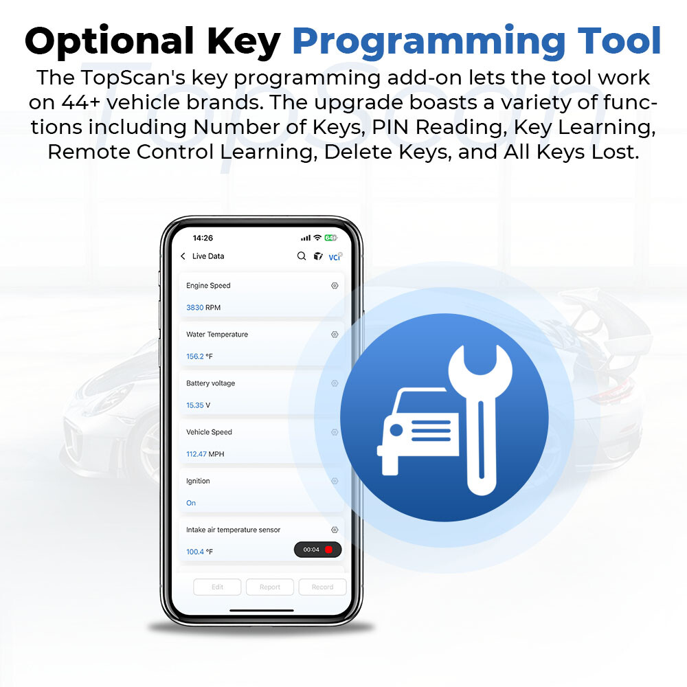 🔥TOPDON TopScan OBD2 Diagnostic Tool Scanner Full System Bluetooth Code Reader