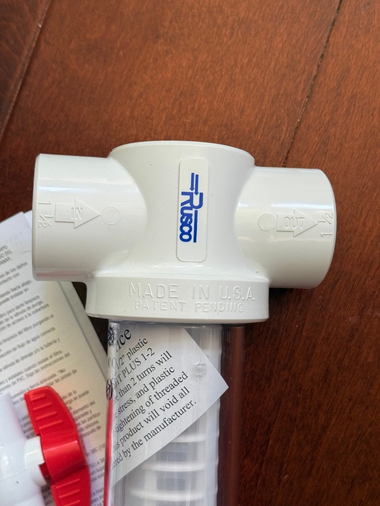 Rusco / Vu-Flow 1-1/2 Inch Spin Down Separator 100 F Filter