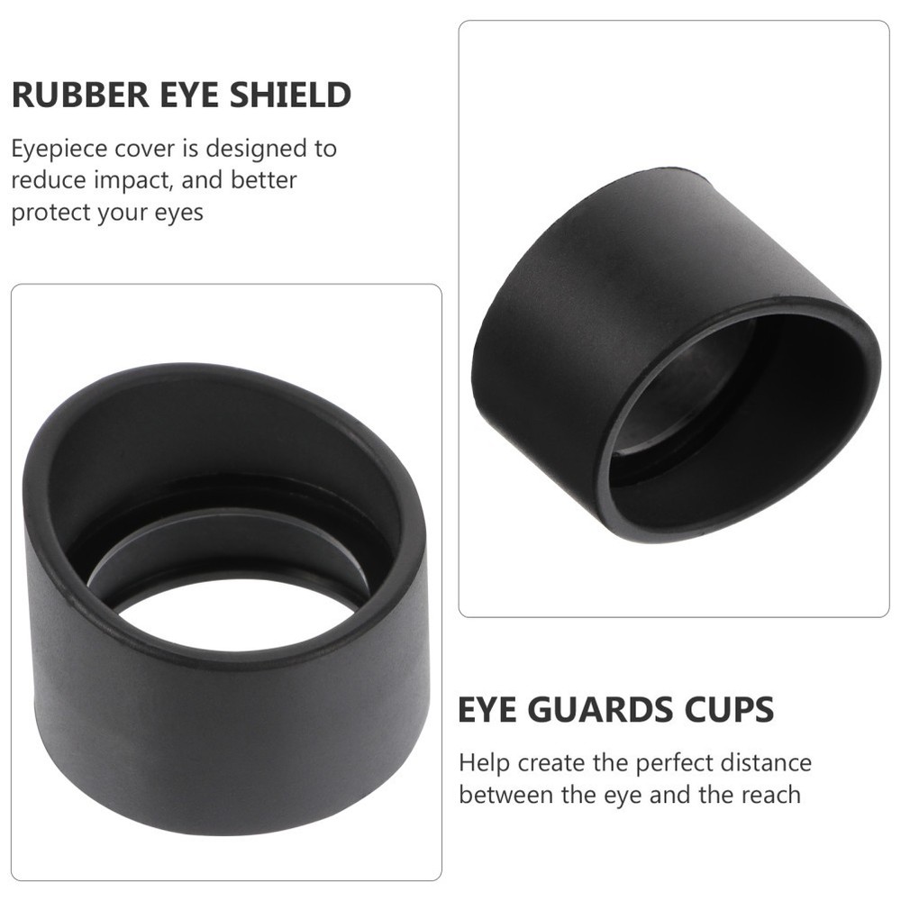 2 Pcs Microscope Goggles Rubber Eye Cup Soft Eyepiece Shield