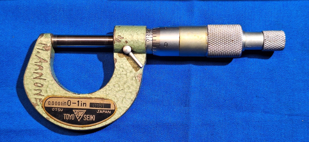TOYO SEIKI 0-1" micrometer