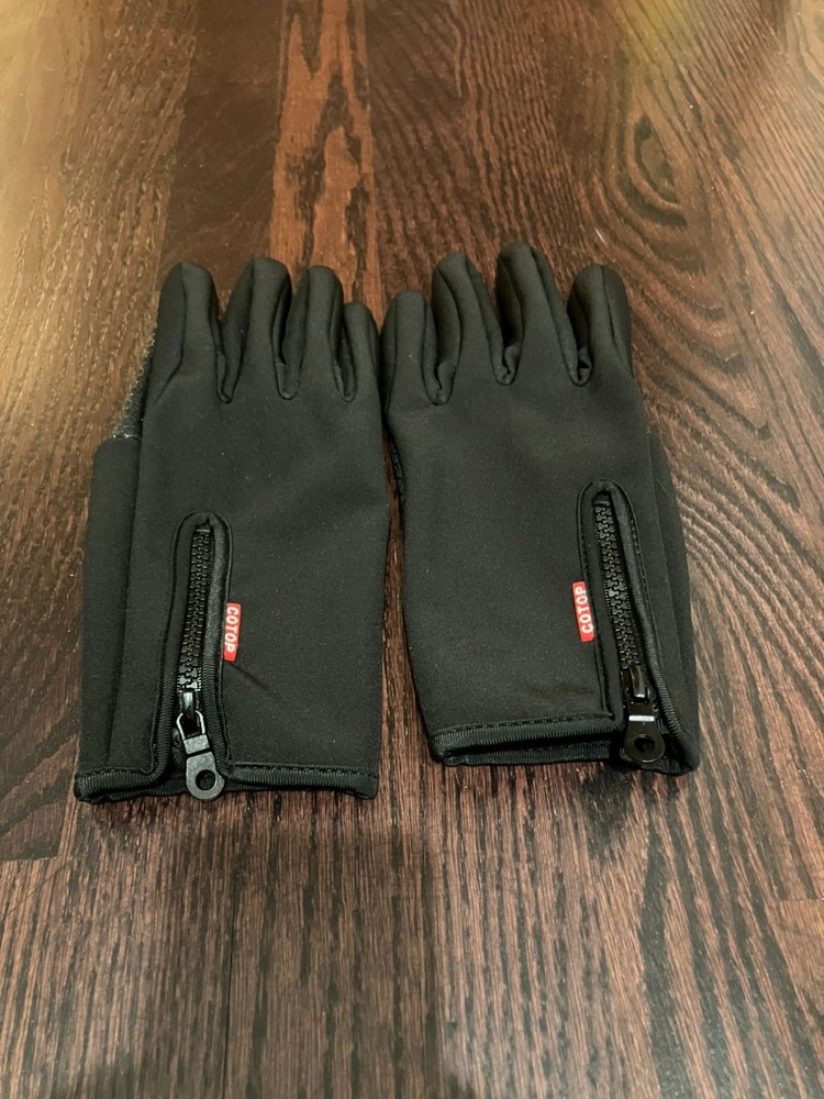 COTOP Touchscreen Compatible Gloves, Black, Size XL