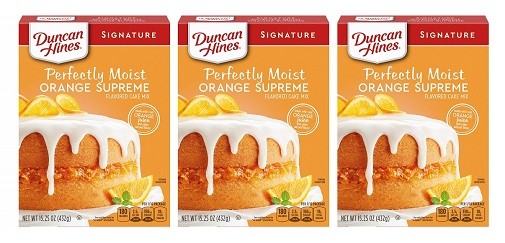 Duncan Hines Signature Orange Supreme Cake Mix 3 Pack
