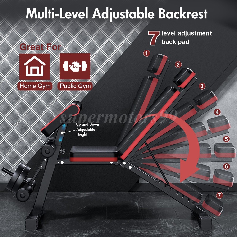 Folding Weight Bench Adjustable Workout Bench for Home Exercise bench Gym Bench