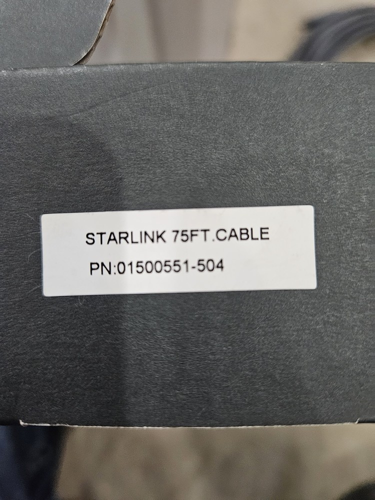 Starlink Gen 2 Actuated Cable 75ft, Pipe Adapter & Starlink Ethernet Adapter