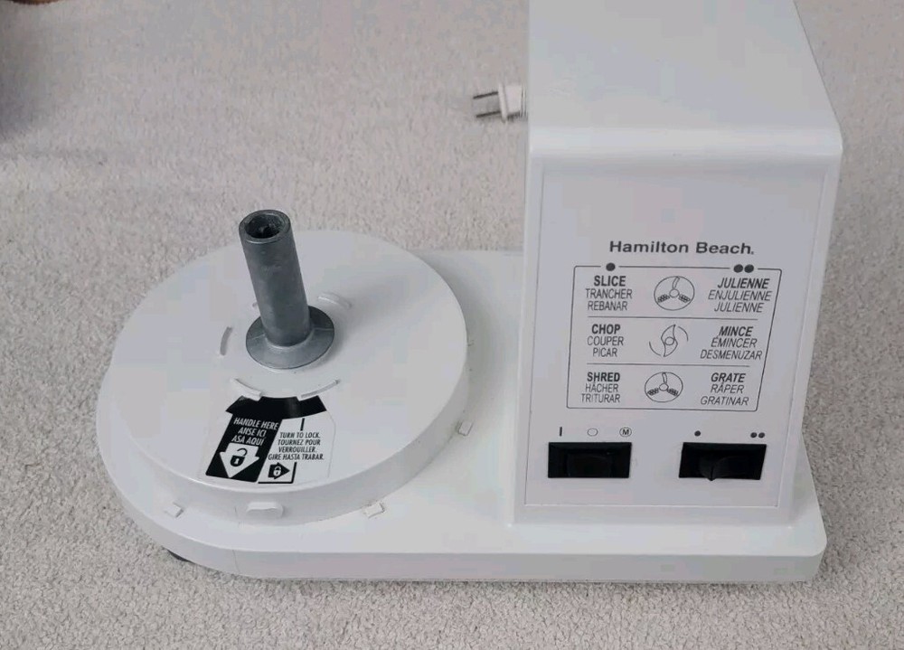 Hamilton Beach Food Processor 702R *2 Speed 7 Cup Capacity Base Only - Tested