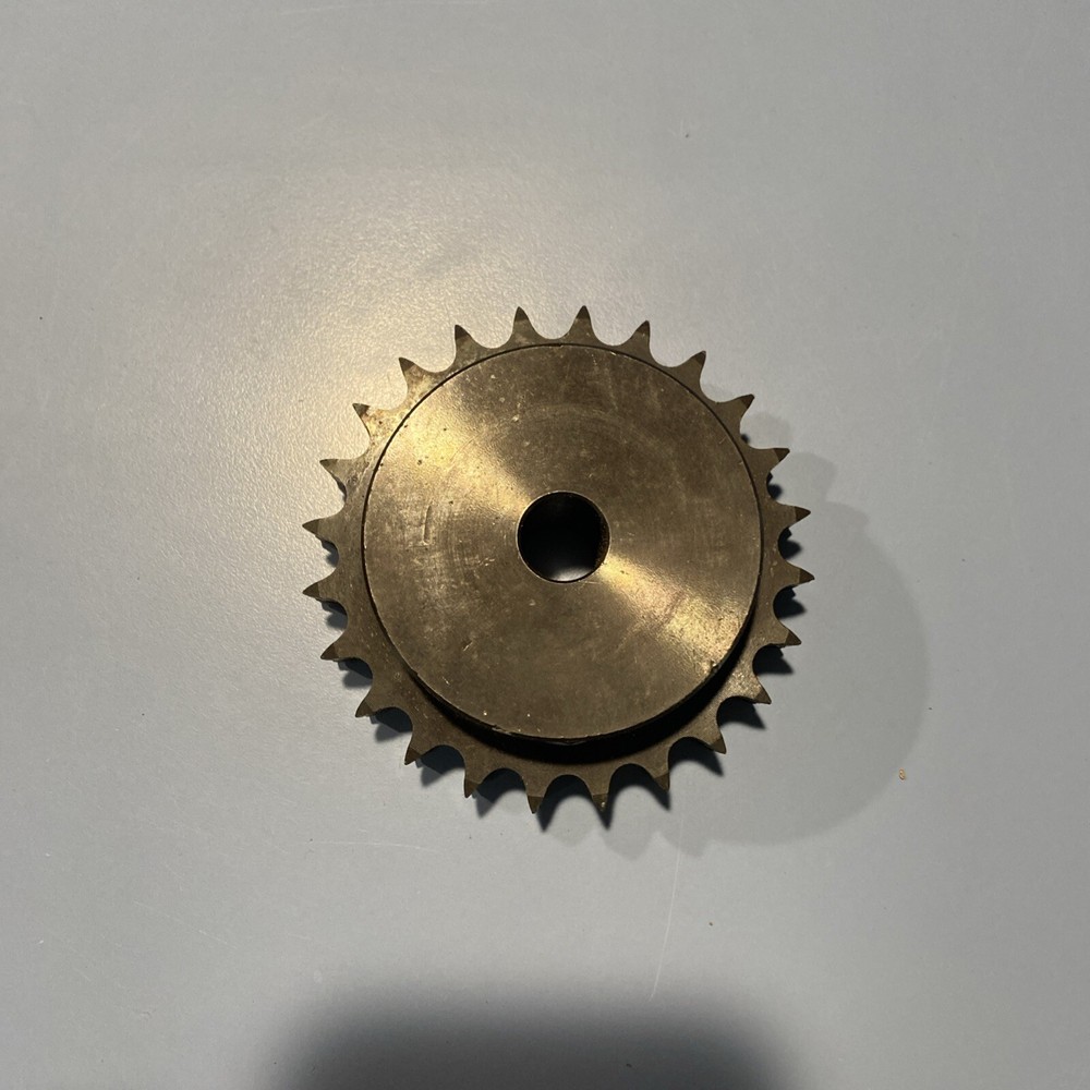 MARTIN D08B24 Double Strand Solid Stock Bore Roller Chain Sprocket.